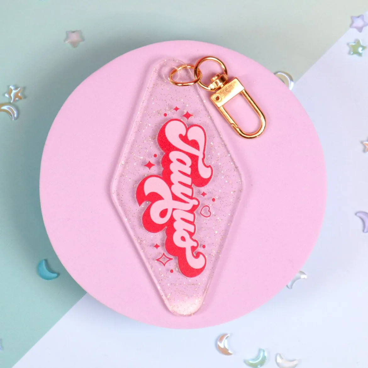 Motel key ring - Taurus, oxen