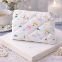 Myntbörs - Quilted Puppy Purse Vit