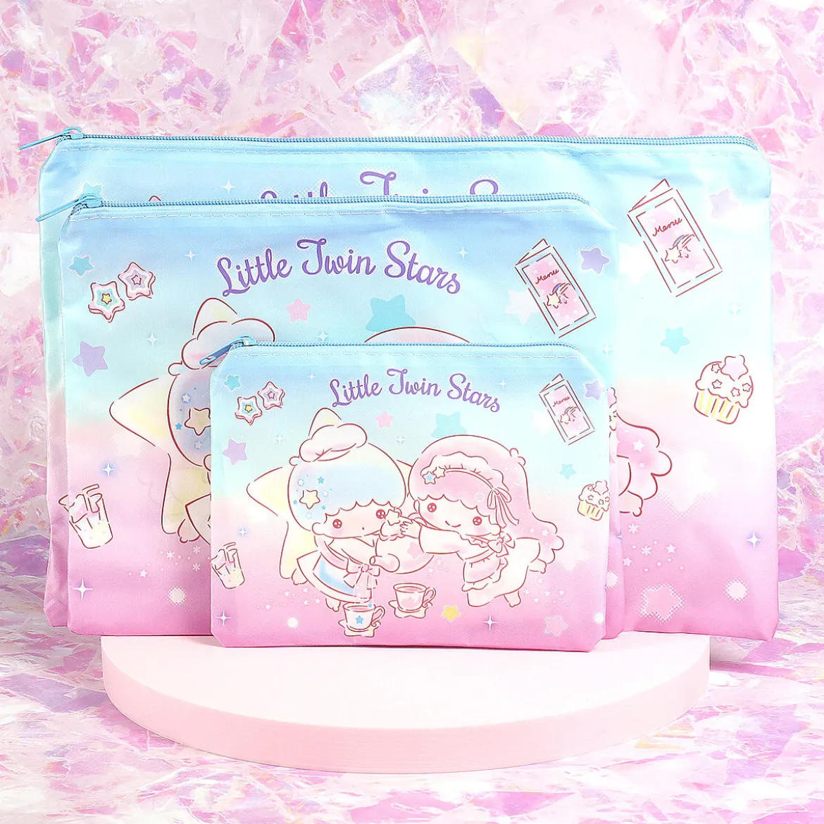 Necessär 3-pack - Little Twin Stars tea time