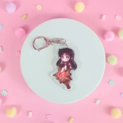 Nyckelring - Sailor Mars på förvandlingsstav