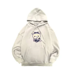 One Size Hoodie - Fuzzy Korilakkuma Ivory