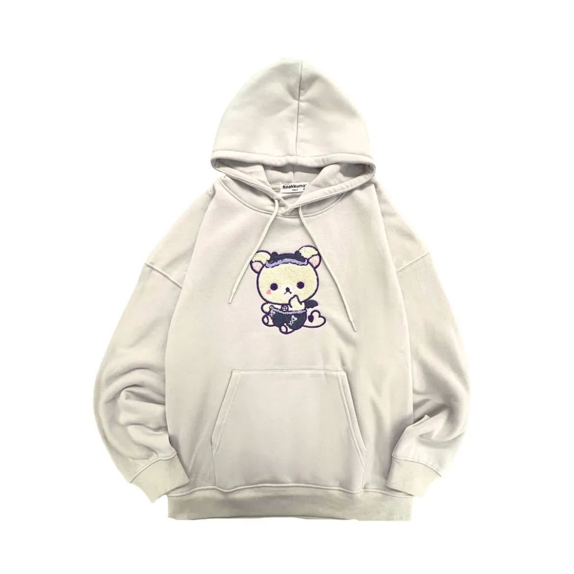One Size Hoodie - Fuzzy Korilakkuma Ivory