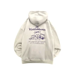 One Size Hoodie - Fuzzy Korilakkuma Ivory