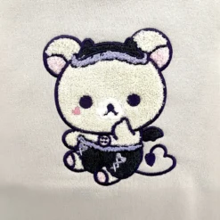 One Size Hoodie - Fuzzy Korilakkuma Ivory