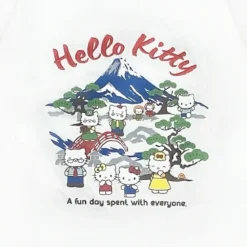 Oversize T-Shirt - Hello Kitty Mt. Fuji White