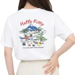 Oversize T-Shirt - Hello Kitty Mt. Fuji White