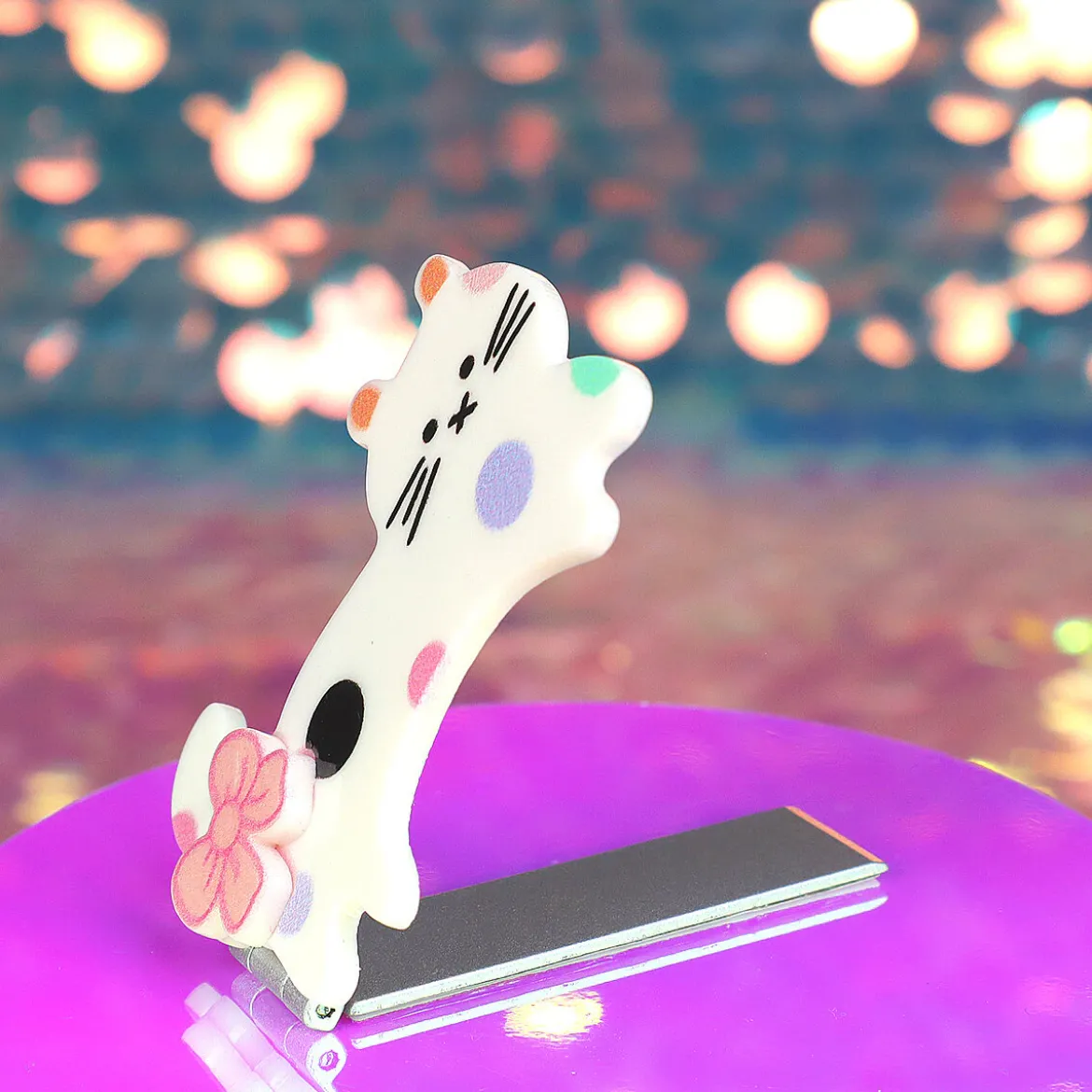 Phone Kickstand - Polka Dot Cat