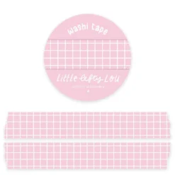 Pink Grid Washi Tape