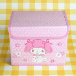 Prickig rosa låda med lock - My Melody med blommor