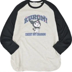 Raglan-tröja Kuromi Grå & Svart