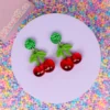 Örhängen - Glitter Cherries