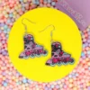 Örhängen - Glitter Rollerblades