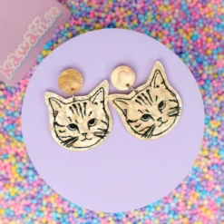 Örhängen - Hazel Tabby Cat