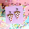 Örhängen - Pizzaslice med hjärtan