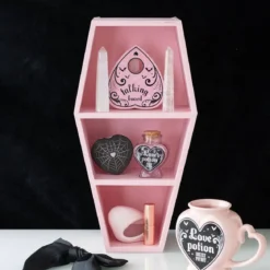 Rosa kistformad trinket-hylla