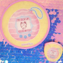 Rund fläkt - Pink Tamagotchi