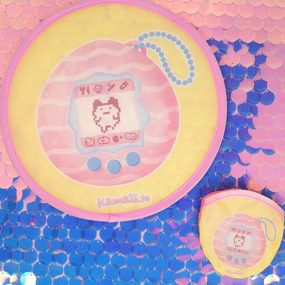 Rund fläkt - Pink Tamagotchi