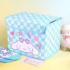 Rutig blå låda med lock - Cute Cinnamoroll