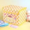 Rutig gul låda med lock - Cute Pompompurin