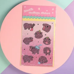 Stickersark A6 - Moo Deng