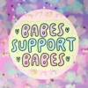 Stor sticker babes support babes