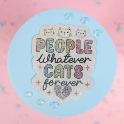 Stor sticker - Cats forever