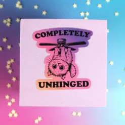 Stor sticker - Completely unhinged