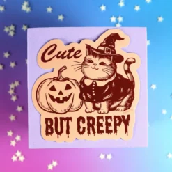 Stor sticker - Cute but creepy
