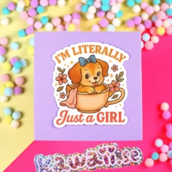 Stor Sticker - Literally just a girl
