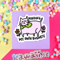 Stor Sticker - Minding my own business