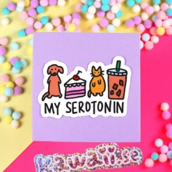 Stor Sticker - My serotonin