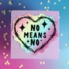 Stor sticker - No means no
