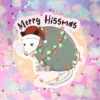 Stor sticker opossum hissmas