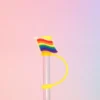 Straw topper - Rainbow flag