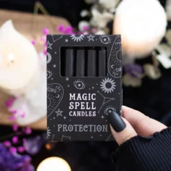 Svarta spell candles - Protection 12-pack