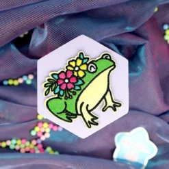 Tygmärke - Froggy Blossom