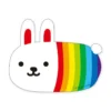 Usakore Friends Sticker - Niji Usagi